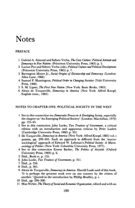 PREFACE 1 Gabriel A. Almond and Sidney Verba, the Civic Culture