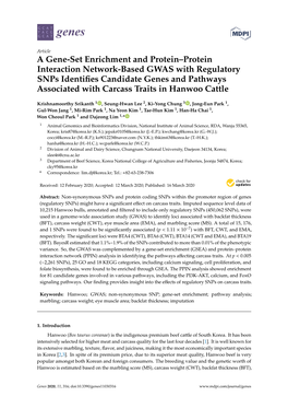 A Gene-Set Enrichment and Protein–Protein Interaction Network-Based