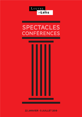 Programme Spectacles Et Conférences Janvier-Juillet2019 6.Indd