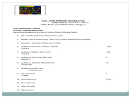 Goals and Specific Aims 1. Eliminate Chemotherapy for All Stage I