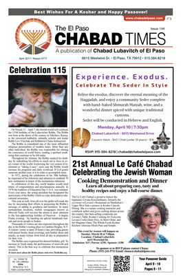 Celebration 115 21St Annual Le Café Chabad