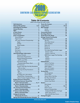 Table of Contents (Click on the Section You Wish to View.) Hall Inductions
