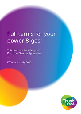 Full Terms for Your Power &