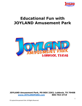 Educational Fun with JOYLAND Amusement Park