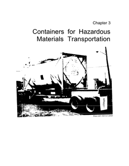 Containers for Hazardous Materials Transportation