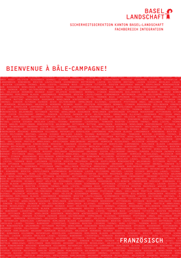 Französisch Bienvenue À Bâle-Campagne!