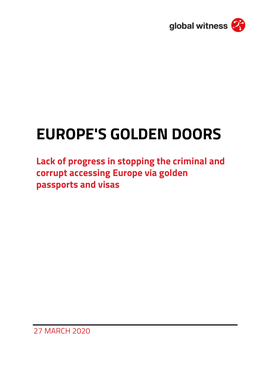 Europe's Golden Doors