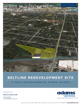 Beltline Redevelopment Site 0, 1003 & 1015 Boulevard Se, Atlanta, Ga 30312