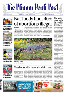 Nat'l Body Finds 40% of Abortions Illegal