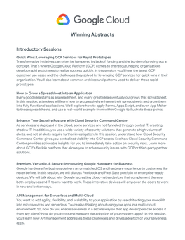 Winning Abstracts