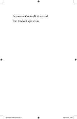 Seventeen Contradictions and the End of Capitalism