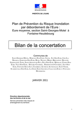 Bilan De La Concertation