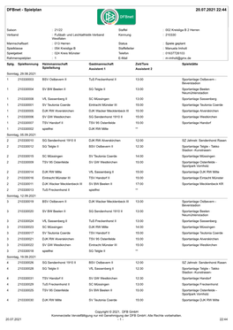 Dfbnet - Spielplan 20.07.2021 22:44