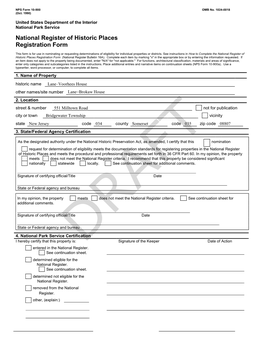 National Register of Historic Places Registration Form