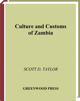 Culture and Customs of Zambia Zambia