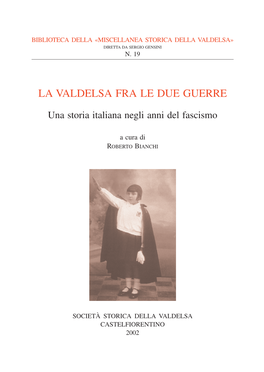 La Valdelsa Fra Le Due Guerre