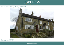 Church View Cottage, Boltby, YO7 2DY Guide Price £190,000