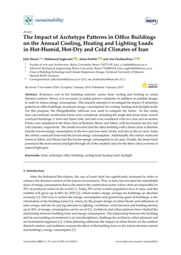 The Impact of Archetype Patterns in Office Buildings on the Annual