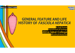 History of Fasciola Hepatica