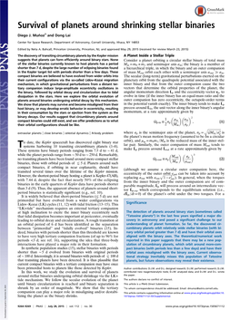 Survival of Planets Around Shrinking Stellar Binaries