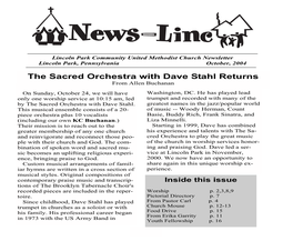 The Sacred Orchestra with Dave Stahl Returns