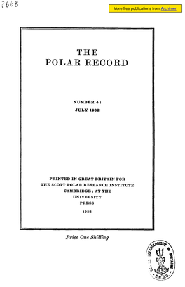 The Polar Record 4