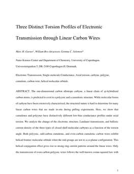 Three Distinct Torsion Profiles of Electronic Transmission Through