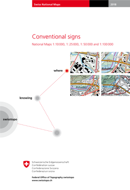 Conventional Signs Swiss National Maps