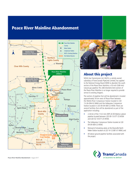 Peace River Mainline Abandonment