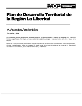 Plan De Desarrollo Territorial De La Región La Libertad