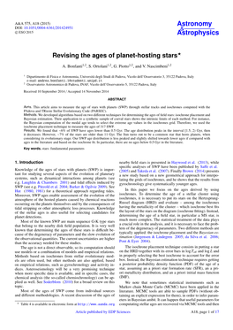 Revising the Ages of Planet-Hosting Stars⋆