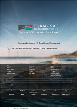 Formosa 2 Offshore Wind Farm Project