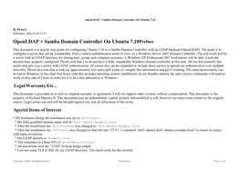 Openldap + Samba Domain Controller on Ubuntu 7.10