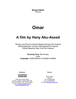 A Film by Hany Abu-Assad