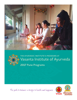 Vasanta Institute of Ayurveda 2017 Pune Programs