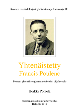 Yhtenäistetty Francis Poulenc