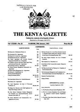 The Kenya Gazette