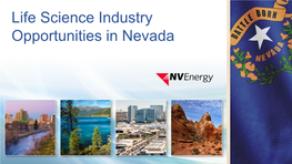 Life Science Industry Opportunities in Nevada NV Energy Economic Development