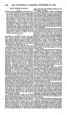 1088 the Edinburgh Gazette, November 17, 1857*