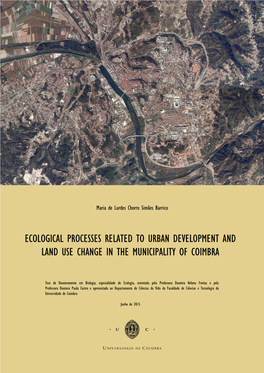 Ecological Processes Related to Urban Development and Land Use Change in the Municipality of Coimbra