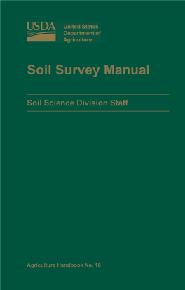 Soil Survey Manual 2017