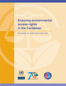 Ensuring Environmental Access Rights in the Caribbean: Analysis of Selected Case Law 3