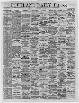 Portland Daily Press: October 24,1864