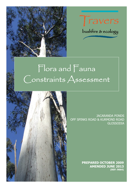 Flora and Fauna Constraints Assessment