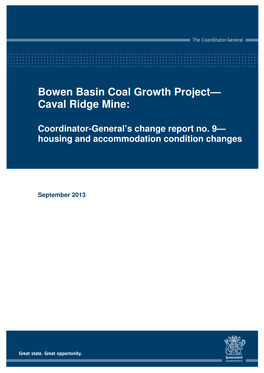 Bowen Basin Coal Growth Project— Caval Ridge Mine