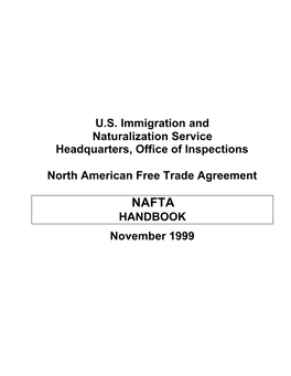 NAFTA Handbook