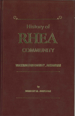 Rhea Community by Dorothy Johnston