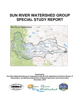 Sun River Watershed Group Special Study Report