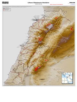 Lebanon Administrative Boundaries