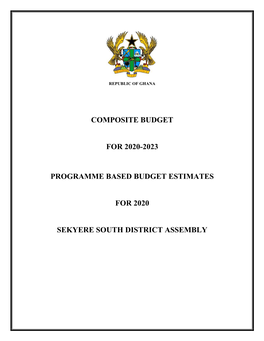 Composite Budget for 2020